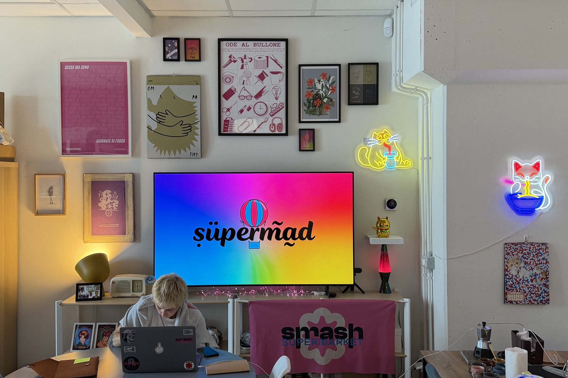 Parete con quadri Supermad
